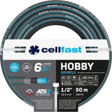Zahradní hadice CELLFAST 6vrstvá vodní hadice Dvojitá zavlažovací hadice z tkaniny odolná proti UV záření a řasám Flexibilní hadice 32 barů 1 palec 25 metrů Hobby