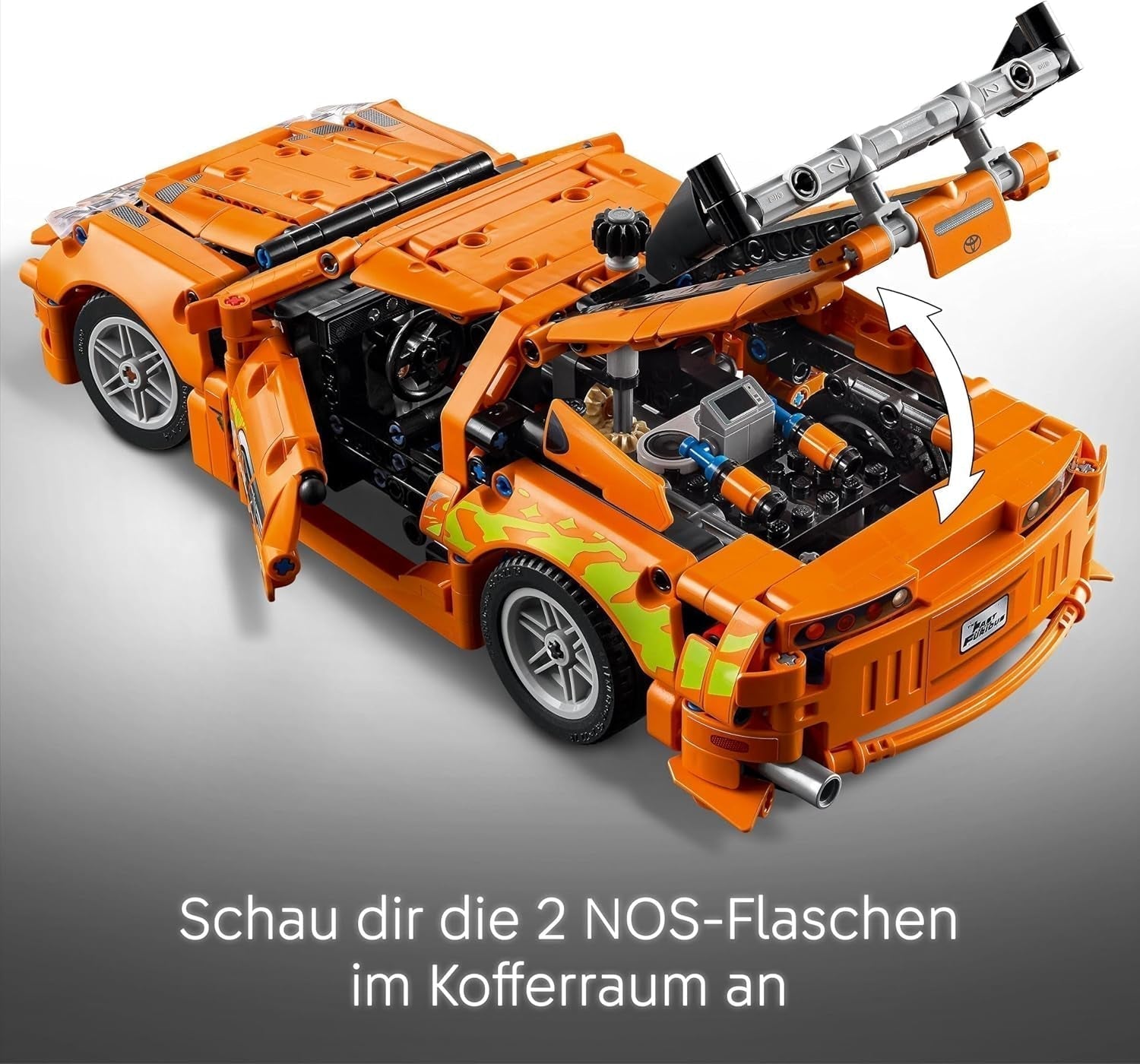 LEGO Technic Rychle a zběsile Toyota Supra MK4 - Autíčko - S 6válcovým motorem a otevíracími dveřmi - Sada modelů pro chlapce a dívky od 9 let - Tip na narozeninový dárek 42204 Stavebnice Beuche den LEGO-Store