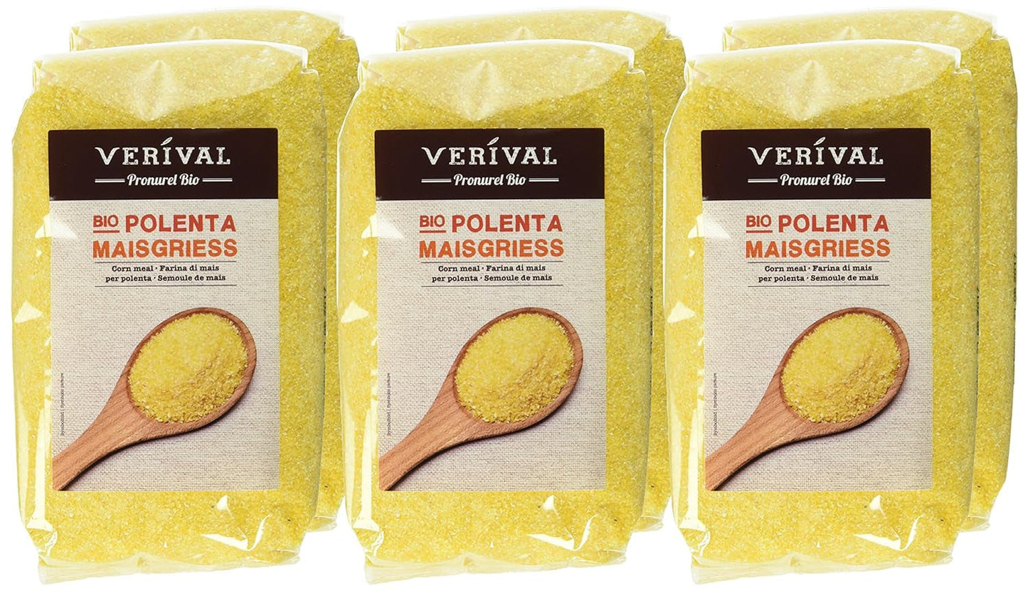 Verival Maisgrieß - Bio, 6Er balení (6 X 500 G sáček) - Bio Cereale Naty Shop