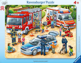 Puzzle Ravensburger pro děti - 06144 Zajímavá povolání - Rámové puzzle pro děti ve věku 4+ s 30 dílky Puzzle Naty Shop Teal / Turquoise