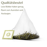 Anna'S Teapot Sencha Bio sáčky zeleného čaje - Bio japonský zelený čaj 20 pyramidových sáčků v uzavíratelném sáčku