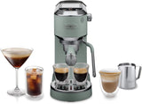 De'Longhi Dedica Style EC 685.B – Espresso kávovar s portafiltrem, espresso kávovar s profesionálním napěňovačem mléka, šířka pouze 15 cm, na mletou kávu nebo kapsle ESE, nádrž na vodu 1 l, černá