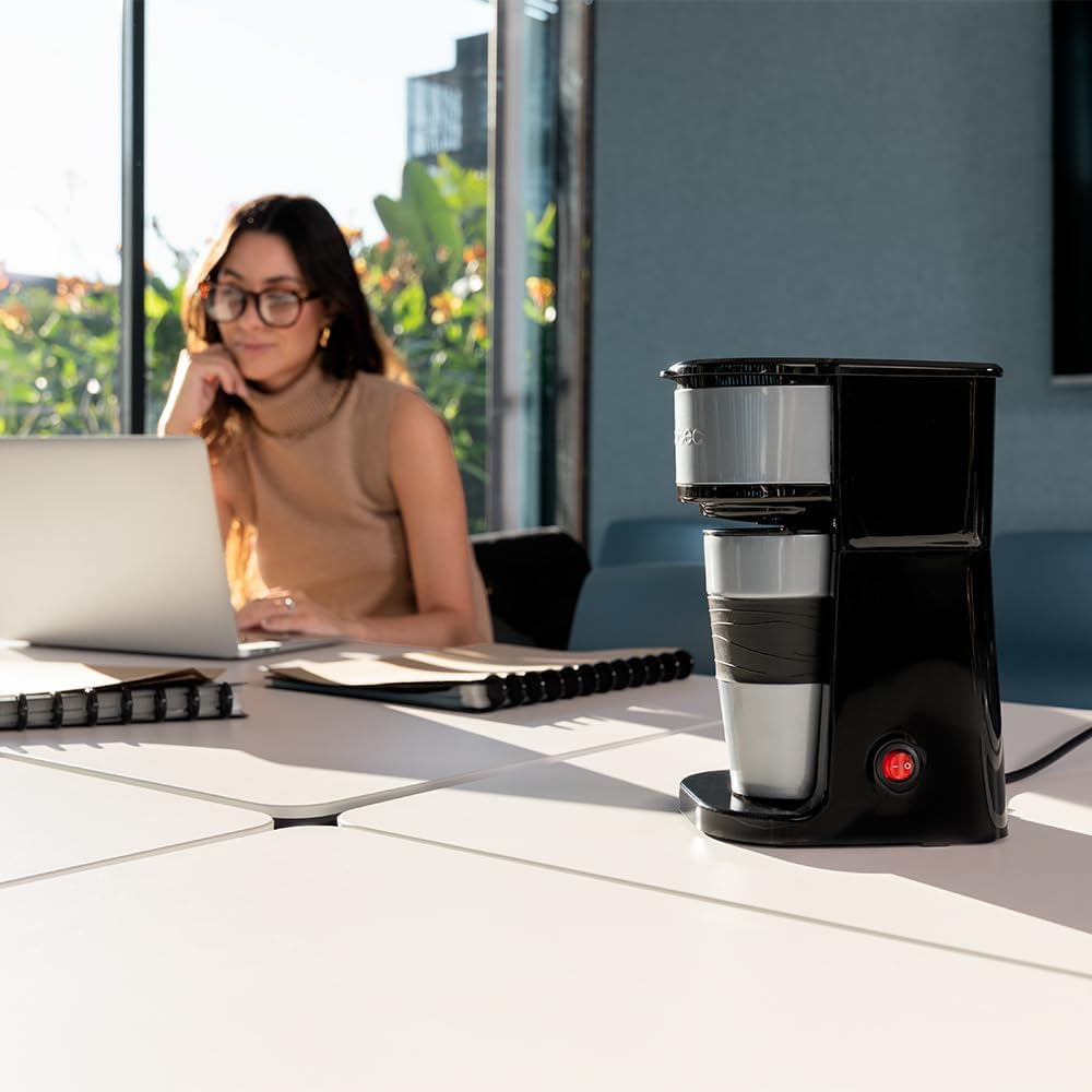Espresso Cecotec Coffee 66 Drop & Go s termo karafou, 700 W, objem 420 ml, utěsněný výtok, permanentní nebo papírový filtr, funkce automatického vypnutí, nádoba s okénkem