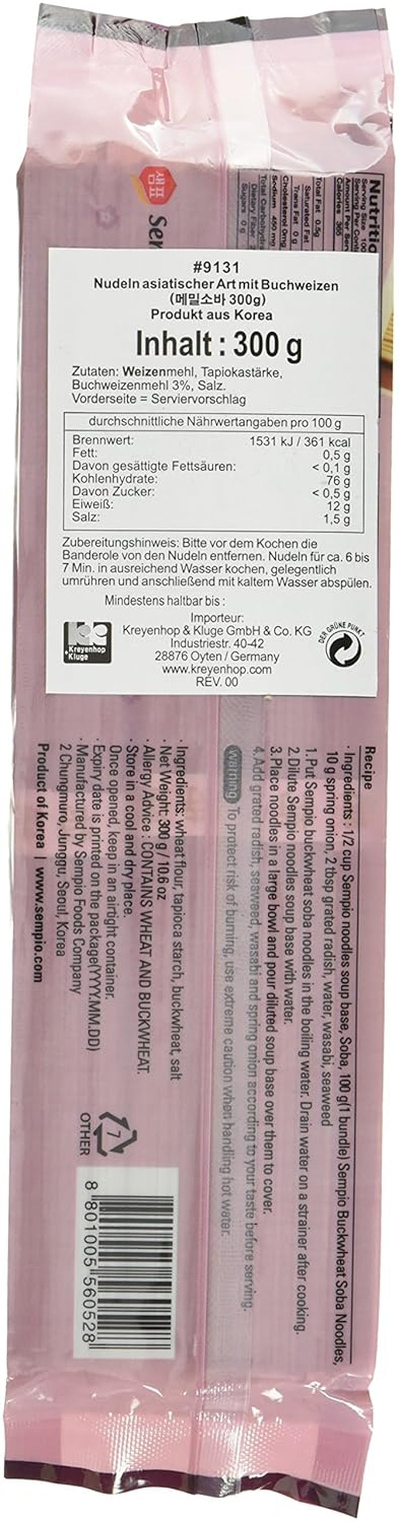 Sempio Pohankové nudle (sporák), balení 4 ks (4 x 300 g)