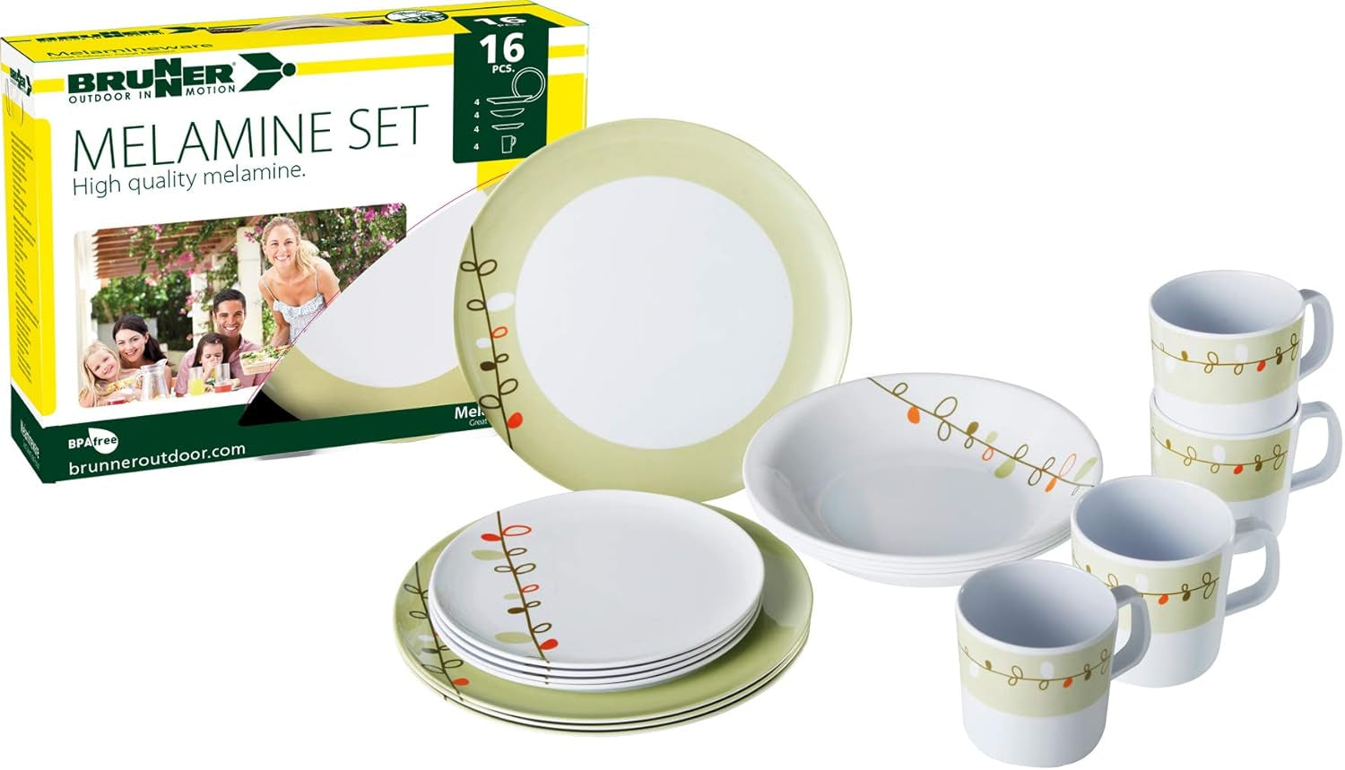 Melaminová sada nádobí, design Esprit