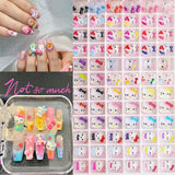 3D nálepky na nehty pro kočky, třpytky na nehty, flitry, pryskyřicové nálepky na nehty, drahokamy na nehty, diamanty pro nail art, včetně voskové tyčinky s drahokamy (barevná kočka)