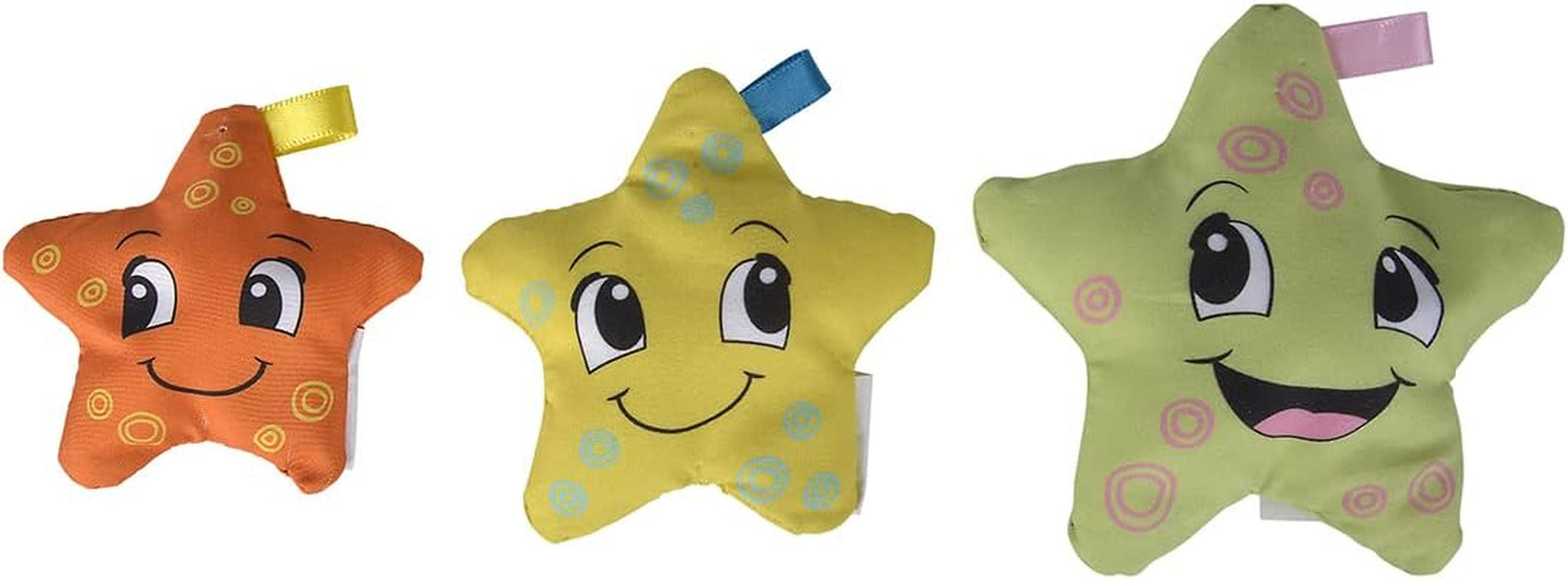 Simba 104010071 - ABC měkká hvězdice, dětská hračka, textilní hvězdičky plněné polystyrenem, 3 kusy, od 6 měsíců Hračky Bebe Naty Shop