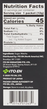 ITO EN Instant Matcha Powder – slazený čajový prášek Matcha ve 12g sáčcích (10 kusů v balení) – 1 x 120 g (2 balení)