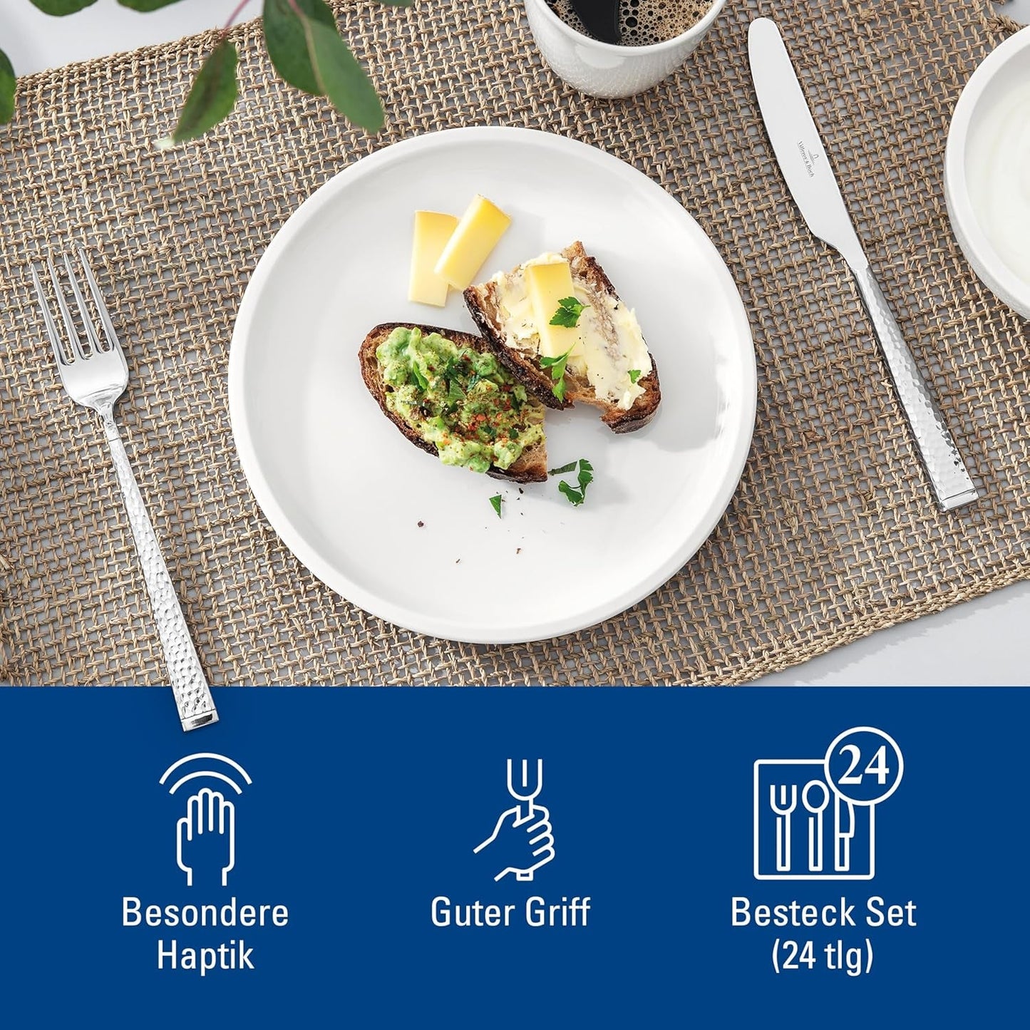 Sada příborů Villeroy & Boch Blacksmith až pro 6 osob, 24 kusů, nerezová ocel