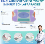 RUMMY Ergonomický polštář na podporu krku z paměťové pěny s odnímatelným pratelným potahem pro postranní a žaludeční spáče (šedý) Krční ortopedické polštáře Naty Shop