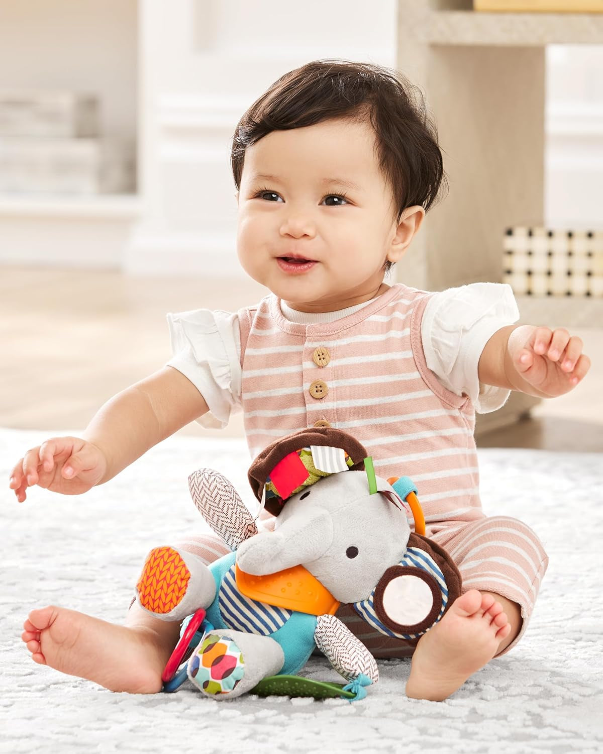 Hračka Skip Hop Bandana Buddies, Plyšová hračka pro miminka a děti, Vícebarevná, Hračky pro slony Naty Shop