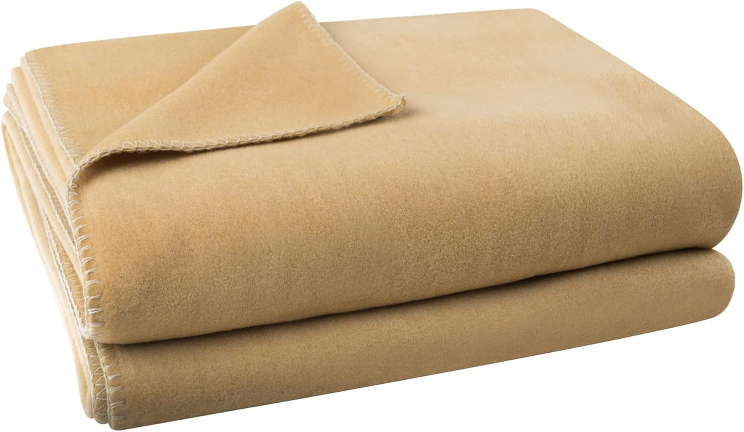 Deka Zoeppritz v barvě: Béžová, Vyrobeno z 65 % Polyester, 35 % Viskóza, Rozměr: 160X200 Cm, 103291-810-160X200, 810 Velbloudí postele a přikrývky 'zoeppritz od roku 1828' Výchozí název