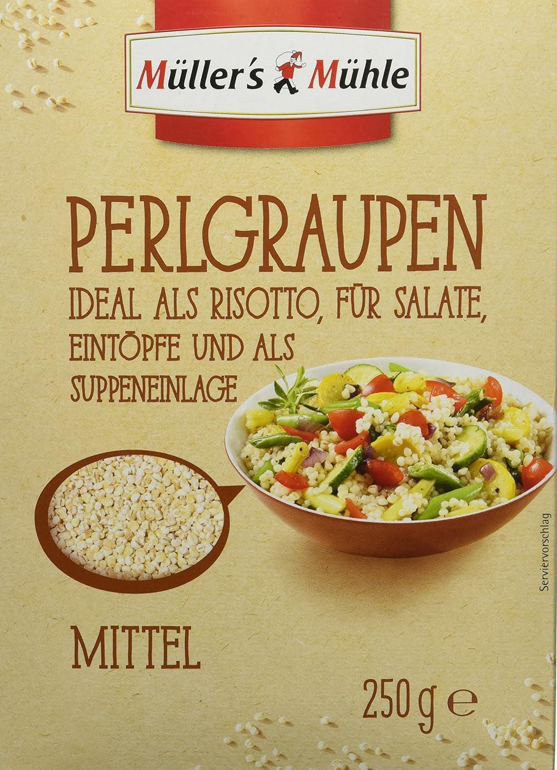 Müller's Mühle kroupy, 250g (balení 5 ks)