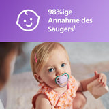 Dudlíky Philips AVENT ultra air – lehké a prodyšné dudlíky pro děti ve věku 0–6 měsíců, bez BPA, s přenosným pouzdrem jako sterilizátor, 2 balení, model SCF085/24
