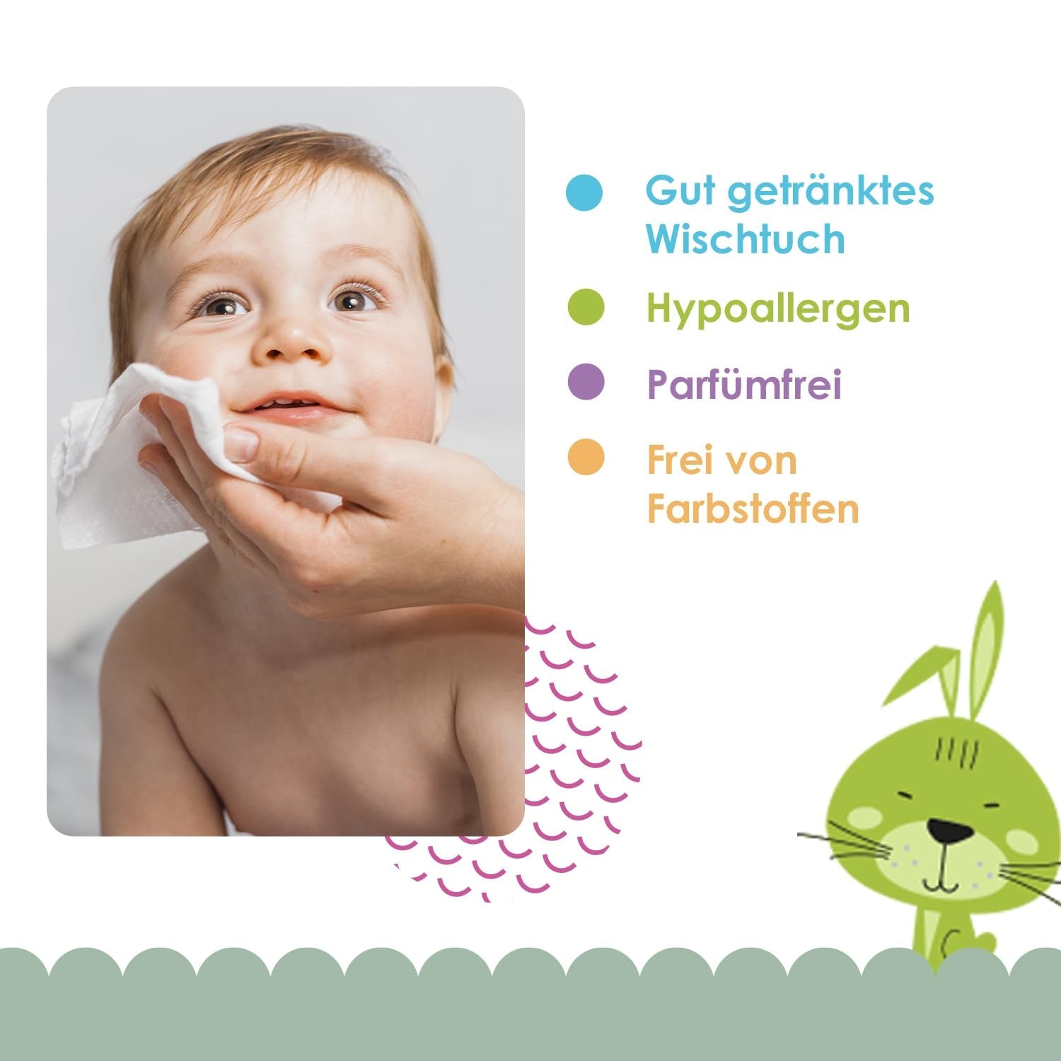 Cleanic Baby Eco Pure Water vlhčené ubrousky – (1 x 50 ks) Vlhčené ubrousky pro děti a kojence – bez parfemace, splachovatelná, citlivá pokožka – 50 ks.