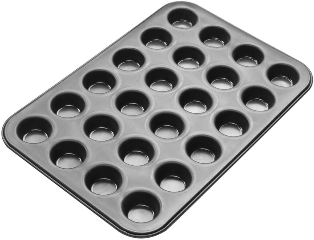 Zenker 6541 Black Metallic 24Er Mini-Muffinform – Antihaftbeschichte Für Perfekte Mini-Muffins, Ø 4,5 cm, ​​Made in Germany Formy a plechy na pečení Naty Shop