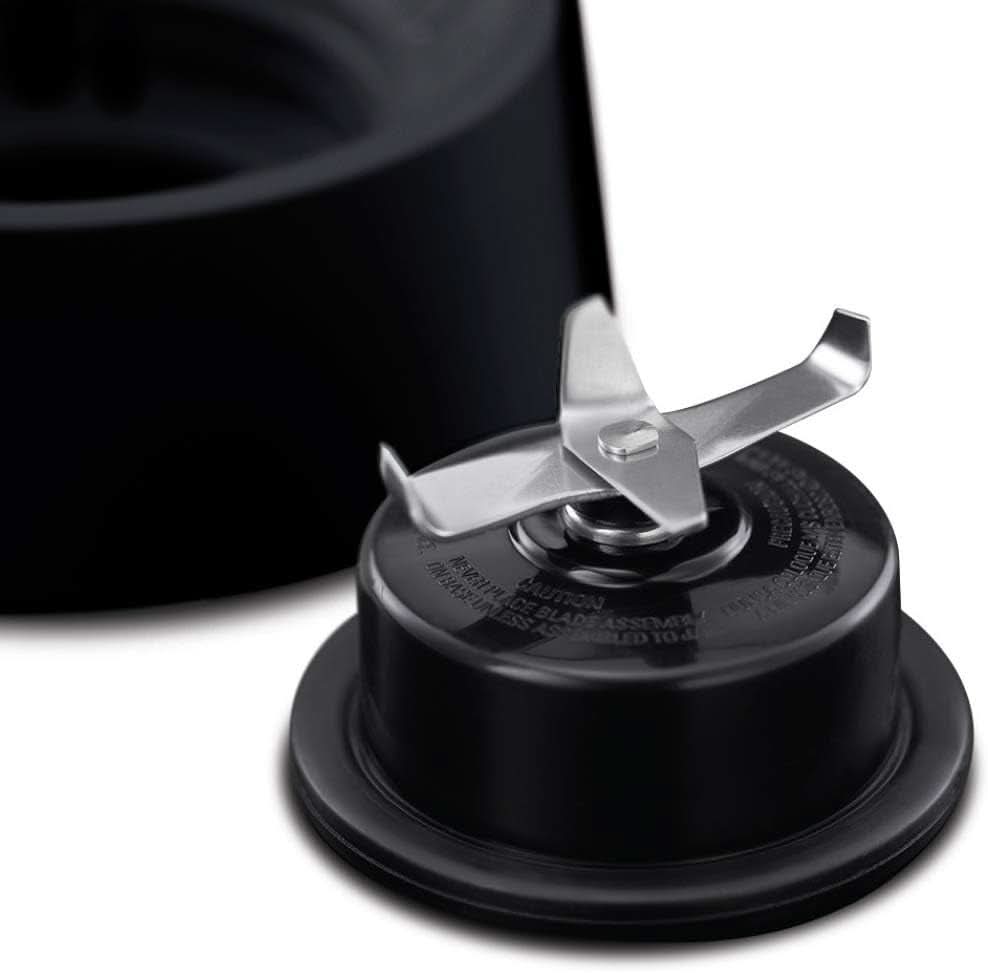 Russell Hobbs Standmixer [1,5L Glasbehälter] Matt Schwarz (Starker 0,9PS Motor, Impuls-/Ice-Crush-Funktion, Edelstahlmesser, Bpa-Frei Mixer, Elektrischer Zerkleinerer, Smoothie-Maker) 24722-56 Kitchen Naty Shop