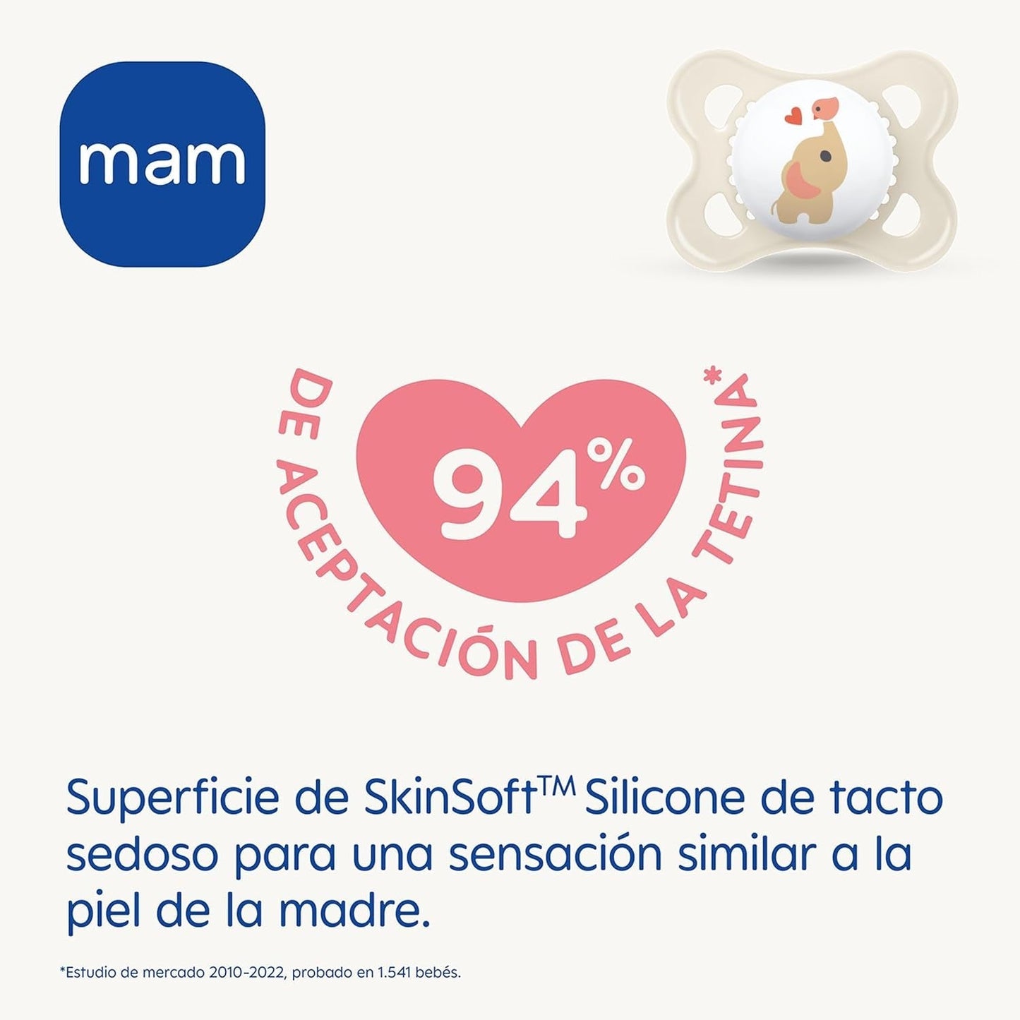 Dudlík MAM Clip It! Broach & Original S226 Skinsoft™ silikon, ultra měkký, pro děti od 0 a více měsíců