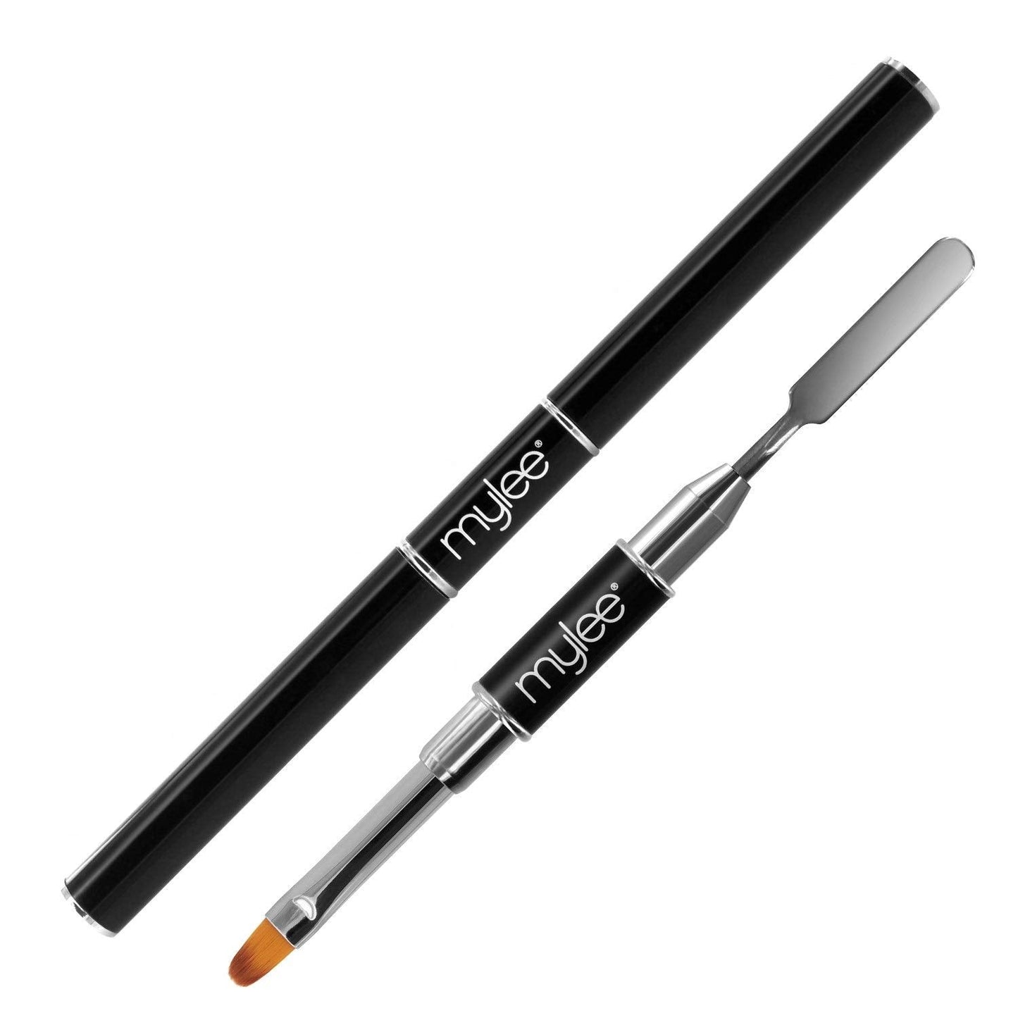 Mylee Magic Extender Gel Tool Mit Zwei Enden – 2v1 Pinsel & Spachtel Für UV/LED Nagelkunst, Nagelspitzen & Für Extensions