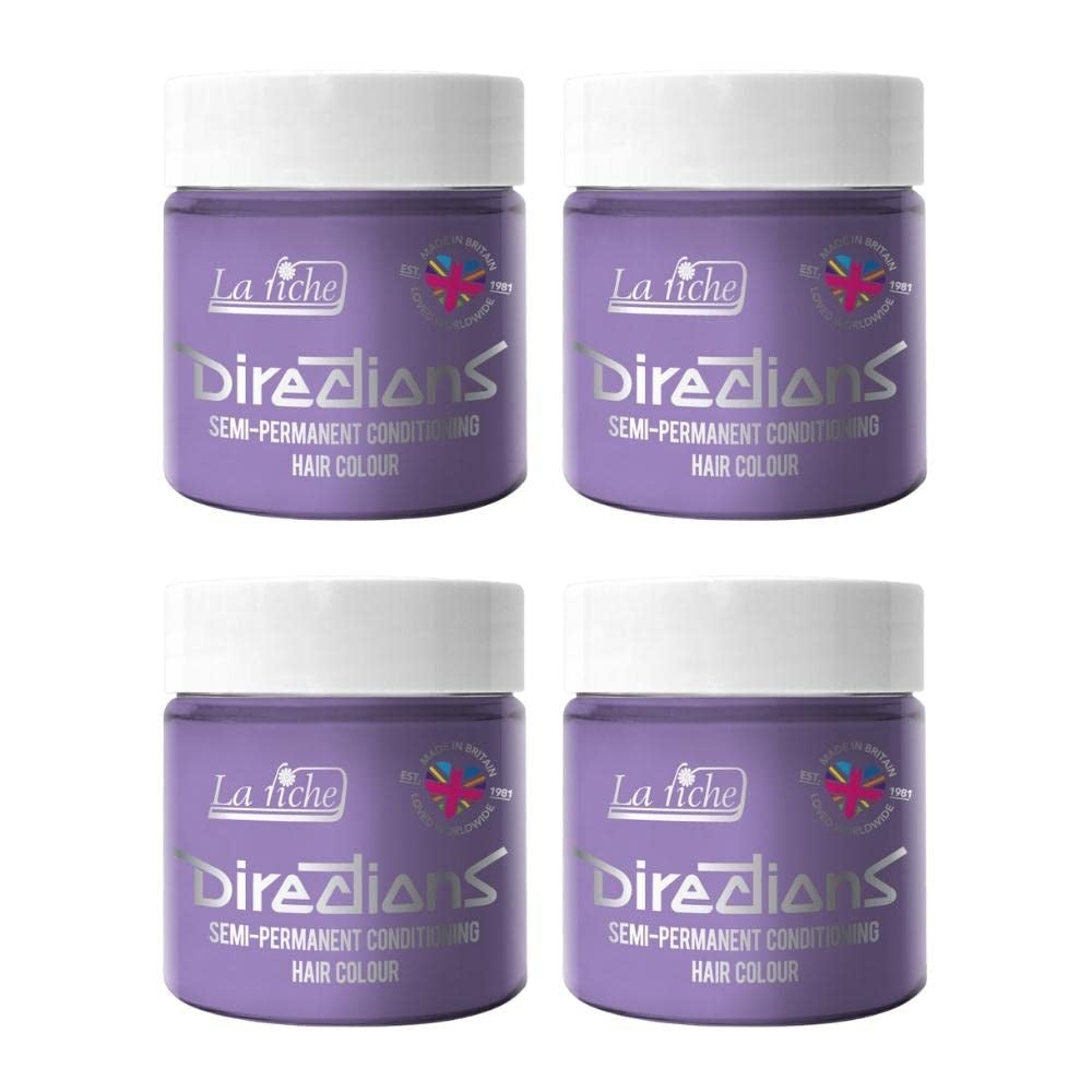 Directions semipermanentní barva na vlasy 100 ml box 4 balení (Pillarbox Red) Barva na vlasy Naty Shop Lilac 400 Ml (1 balení)