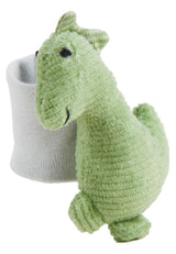 Sterntaler Dino Rexi chrastítko na ruce - Měkká měkká šňůrka Dětské chrastítko - Dětské chrastítko do ruky s elastickým popruhem - Hračka pro miminko na hraní, objetí a chrastítko, Stone Green Baby Toys Naty Shop