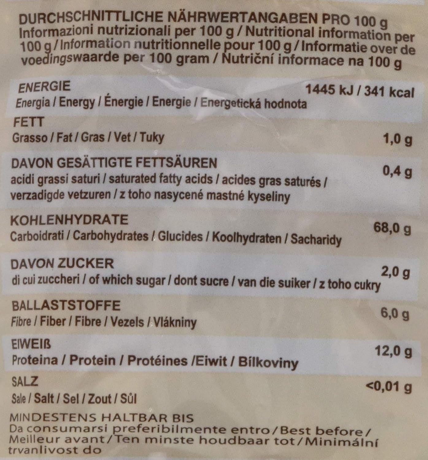 Celozrnné spirálové těstoviny, 500 g