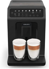 Krups EA897B Evidence ECOdesign automatický kávovar na espresso, funkce automatického espressa a cappuccina, technologie Quattro Force, šálky na mléko jedním dotykem, 8 předvoleb, mléčný systém, 1450 W