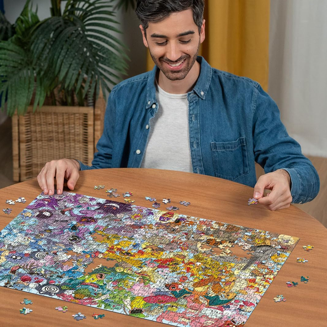 Ravensburger Puzzle 1000 Pieces 12000460 Challenge Pokémon - Všech 150 Pokémonů z první generace jako náročné puzzle pro dospělé a děti od 14 let Puzzle Naty Shop