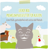 MjAMjAM - Prémiové mokré krmivo pro kočky - Delicious Box 12 balení (12 x 200 g) Bez obilovin s extra masem