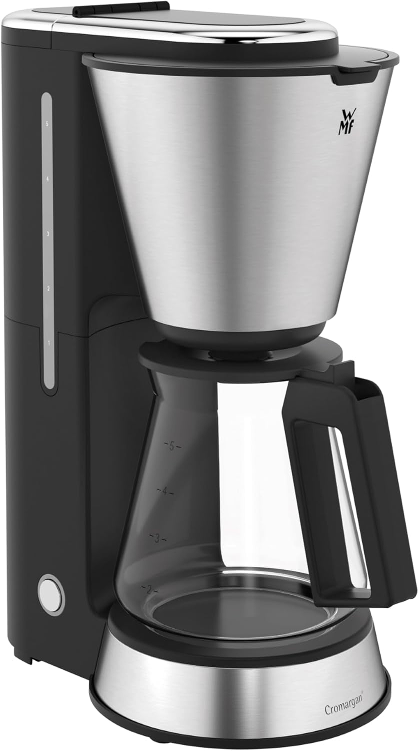 Espresso WMF Bueno se skleněnou karafou, filtrovaná káva, 10 šálků, tlačítko zapnutí/vypnutí, systém proti odkapávání, oscilační filtr, automatické zastavení, topná deska, 1000W