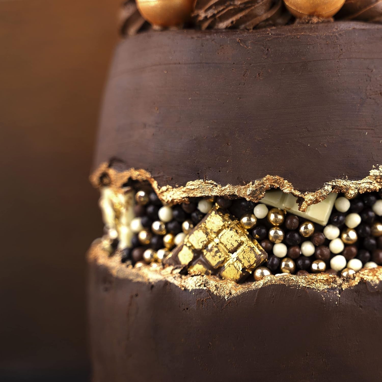 Günthart Backdecor Gold Powder – jedlé třpytky, potravinářské barvivo v prášku, třpytky na nápoje – malé třpytky se zlatým prachem pro nadšence do pečení, 1 balení (1 x 7 g)