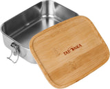 Tatonka Stainless Steel Lunch Box I Bamboo Lunch Box (800 ml / 1000 ml) - Chlebník s bambusovým víkem a otočným víkem - nerozbitný, netoxický, vhodný do myčky, bez plastů a BPA Dózy na potraviny Naty Shop 1000 ml