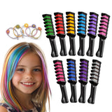 Magicat Hair Chalk for Girls Set I 10 smývatelných barev a 5 vlasových sponek I Dárek pro dívky od 4 let do 10 let I Kreativní dárek na dětskou narozeninovou párty 2025 I Bezpečná a barevná barva na vlasy Naty Shop 200 G (1 balení)