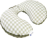 Medi Partners Baby Neck Polštář Neck Support 100% Bavlna / Minky Baby Neck Polštář do autokočárku Cestování Cestování Spánek Polštář Snooze Roll (REH s šedým Minky) Krční ortopedické polštáře Naty Shop Olive Mink Kontrolováno
