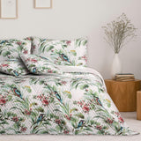 Ameliahome Přehoz přes postel Přehoz na postel 260X280 Cm Oboustranný Snadná údržba Vzor prošívané rostliny Vzor ptáků Vícebarevné Postele a přikrývky Ledňáček Besuche den AmeliaHome-Store