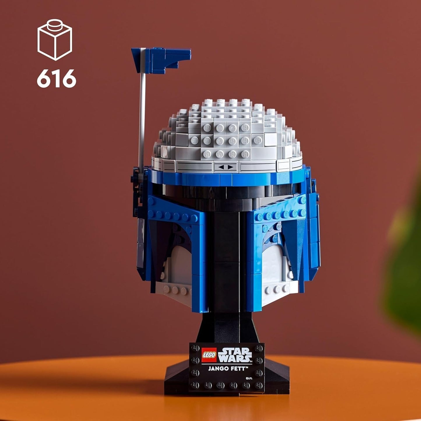 LEGO Star Wars 75408 Helma Jango Fett - Mandalorianská stavebnice pro dospělé - Model se stojanem, jmenovkou a nastavitelnou anténou - Dárek pro fanoušky Útoku klonů Stavebnice Besuche den LEGO-Store