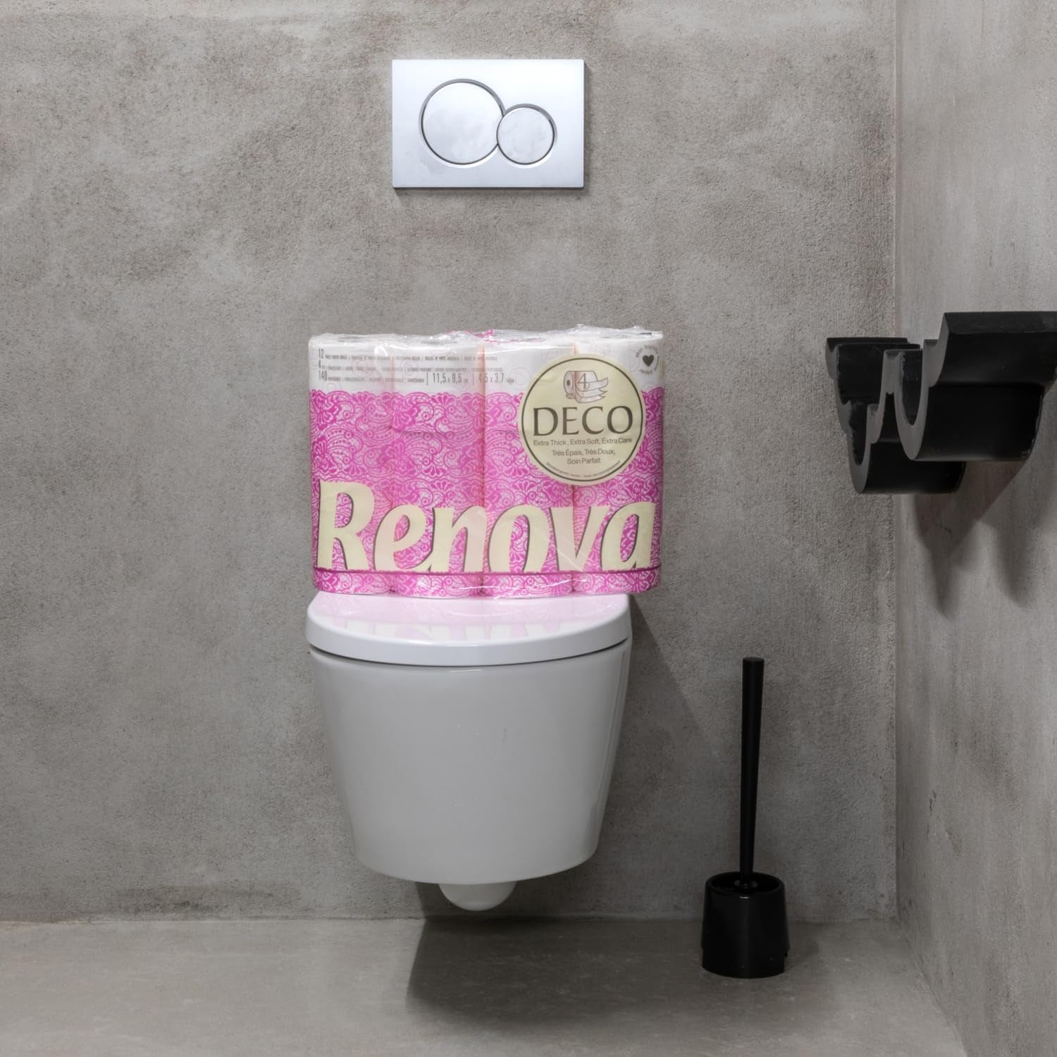 Toaletní papír Renova 4 vrstvy bíle zdobený vonný - 12 roliček role Blanco Decorado Perfumado