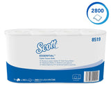 Toaletní papír Scott® Essentialtm 8519 2vrstvý bílý toaletní papír z recyklovaných vláken s certifikací Fsc 64 rolí X 350 listů (celkem 22 400 listů)