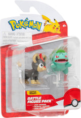 Pokémon PKW3583 - Balíček bitevních figurek - Leufeo & Bisasam, oficiální detailní figurky, každá 5 cm Akční figurky Naty Shop