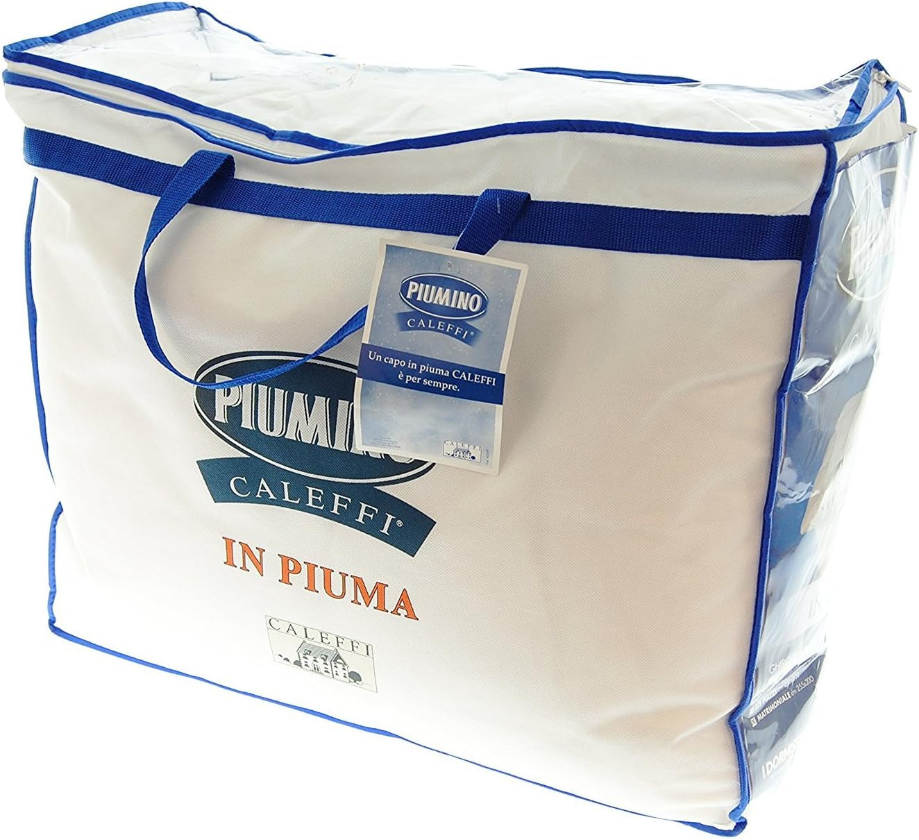 Péřová bunda Caleffi Pium, bavlna, jednolůžko, francouzská postel Přikrývky a přikrývky Naty Shop Unique Piața E Mezza