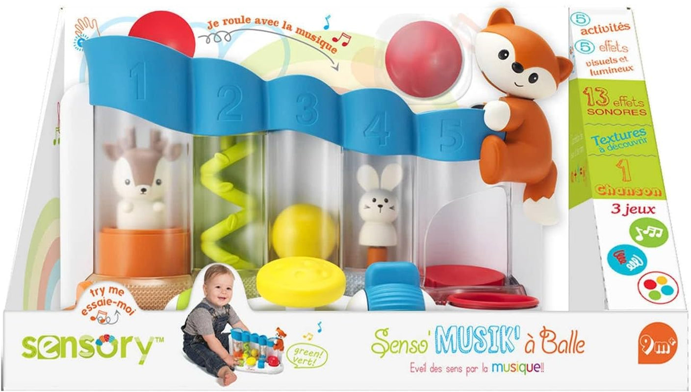 Infantino 216428 Sensorial Ball Drop Piano Senso, Multicolor Baby Toys Naty Shop