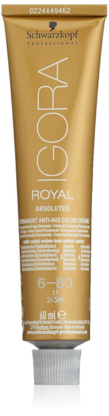 Igora Royal Absolute Age Blend barva na vlasy, 7-560 středně zlatá čokoládová blond, 60 ml Naty Shop barva na vlasy 6-80 přírodní tmavě zrzavá blond 60 ml (1 balení)