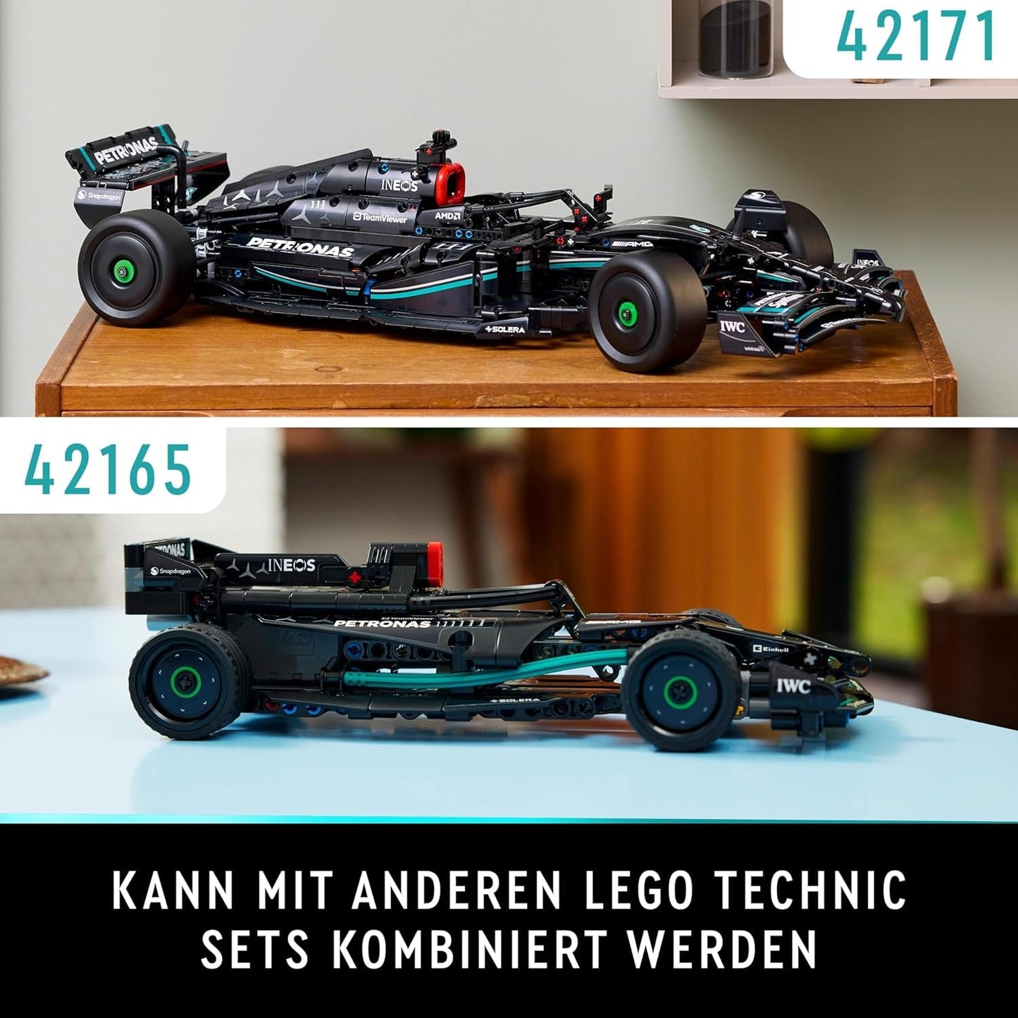 LEGO Technic Mercedes-Amg F1 W14 E Performance Set pro dospělé, Model závodního auta, Sběratelské předměty pro domácnost nebo kancelář, Dárky pro Formuli 1 pro muže, ženy 42171 Stavebnice Besuche den LEGO-Store