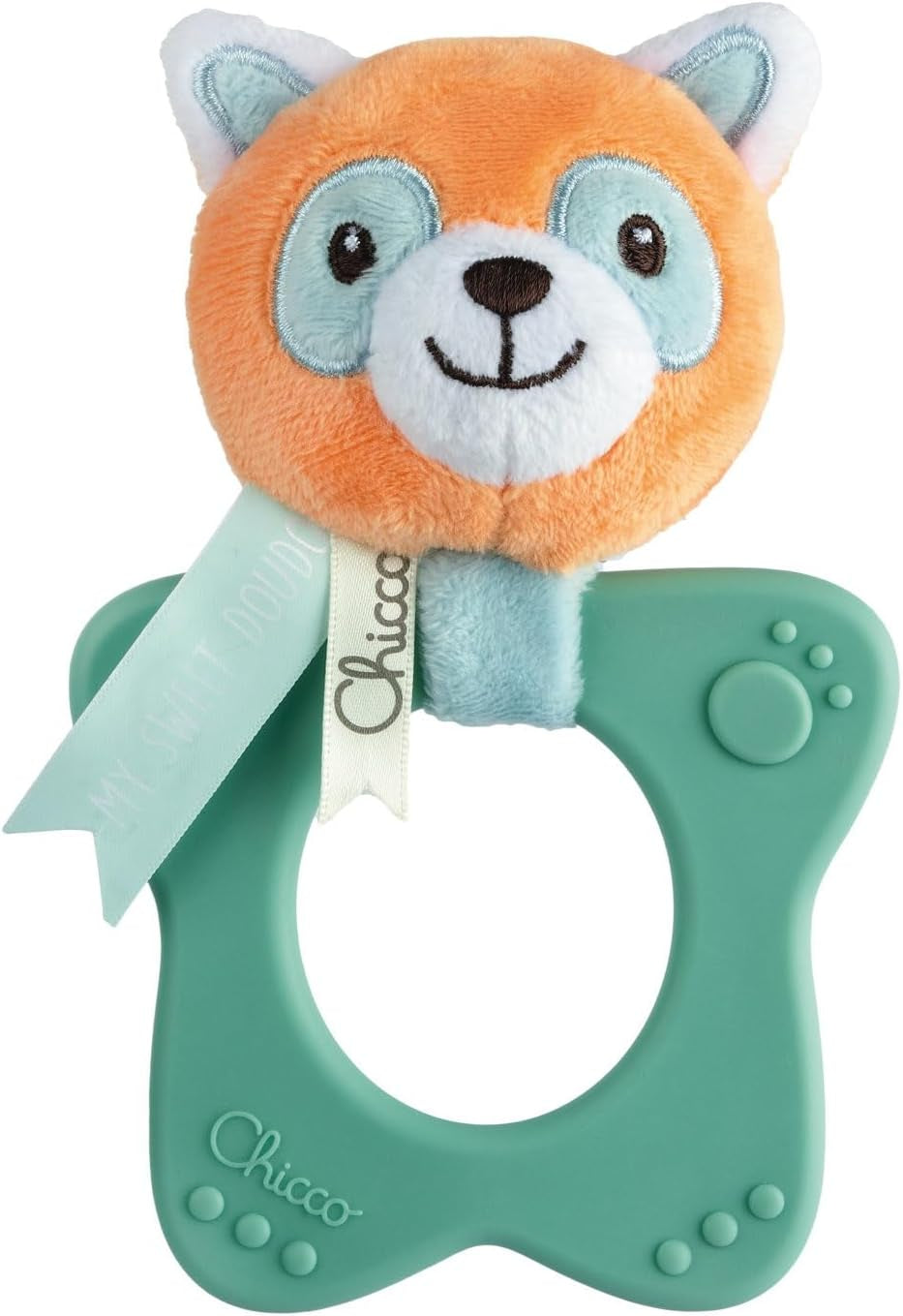 Hračka Chicco My Sweet Doudou Chameleon vyrobená z vysoce kvalitní látky Měkký plastový kroužek Uklidňující kousátka Hračka pro miminko 3-18 měsíců Hračky pro miminko Naty Shop Panda