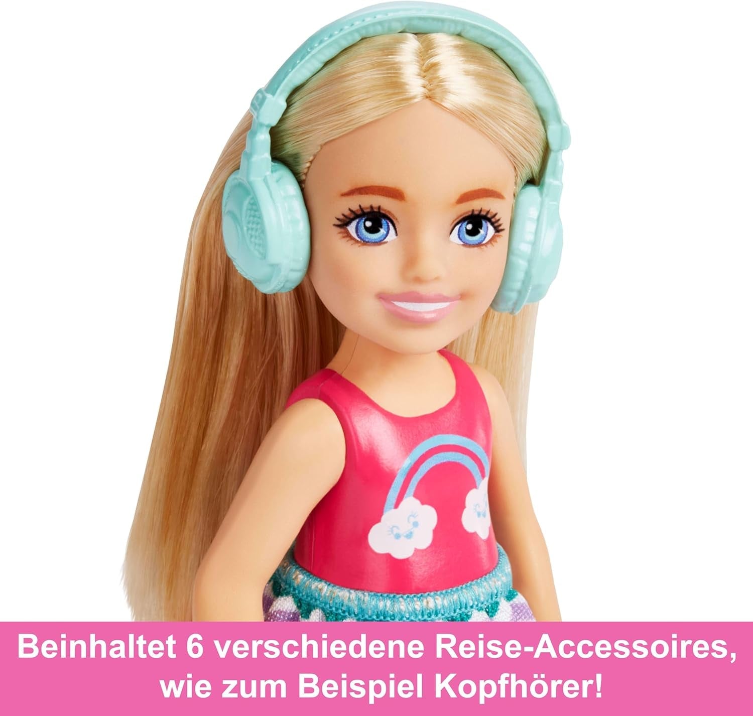 Panenka Barbie Chelsea a příslušenství 6dílná cestovní sada pro štěně včetně klece pro psa HJY17