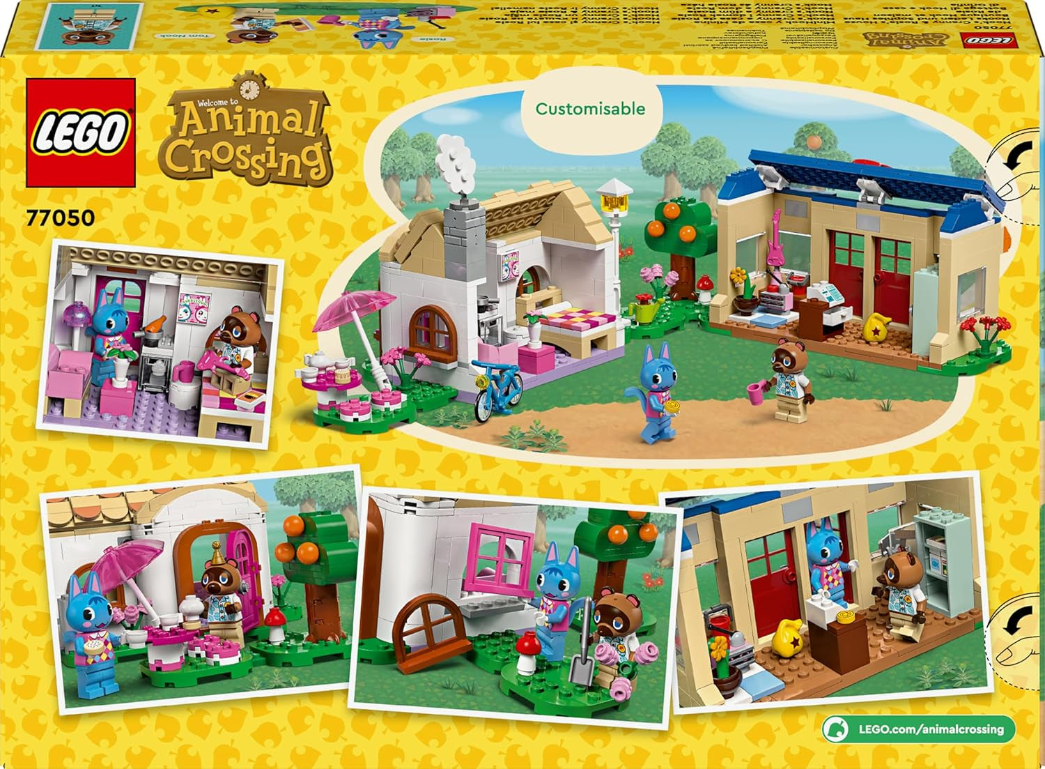 Sada LEGO Animal Crossing Nook's Shop a Sophie's House, kreativní hračka pro děti se 2 minifigurkami ze série videoher, dárek pro dívky a chlapce od 7 let 77050 Stavebnice Besuche den LEGO-Store