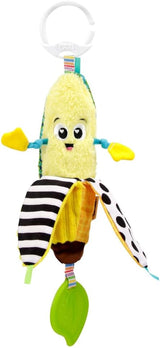 LAMAZE Bea the Banana, klip na kočárek a novorozenecká hračka do kočárku, smyslová hračka pro miminko s barvami a zvuky, vývojová hračka pro chlapce a dívky 0-24 měsíců, žluté hračky pro miminka Naty Shop