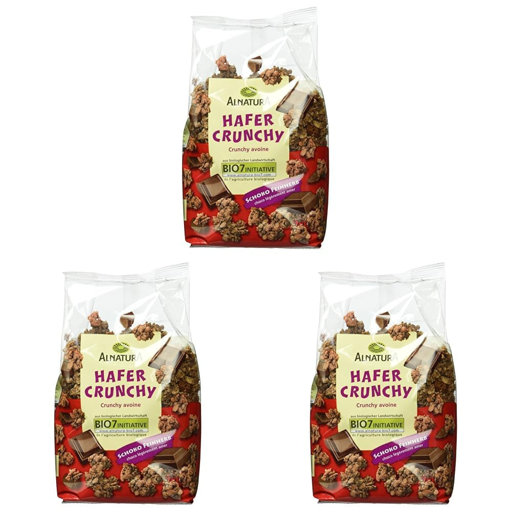 Křupavé ovesné koláčky s bio čokoládou, 375g