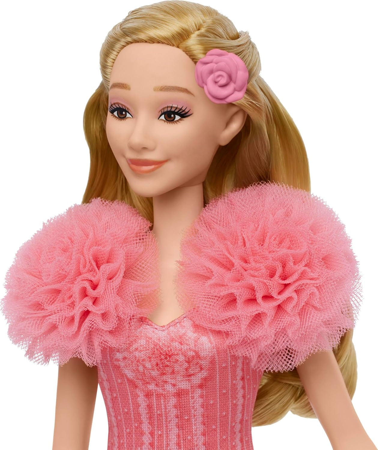 Mattel Singing Glinda Fashion Doll od Wicked a doplňky, nábytek a filmem inspirovaný vzhled a odnímatelné oblečení, zpívá „Hotly Loved“, JLG49, Pink Naty Shop Dolls