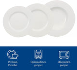 12dílná sada nádobí Villeroy & Boch Wonderful World, Vhodné do myčky a mikrovlnné trouby, Bílá, Talíře, Nádobí, Porcelán, Talíře, Sada, Sada Moderního nádobí, Prémiový porcelán